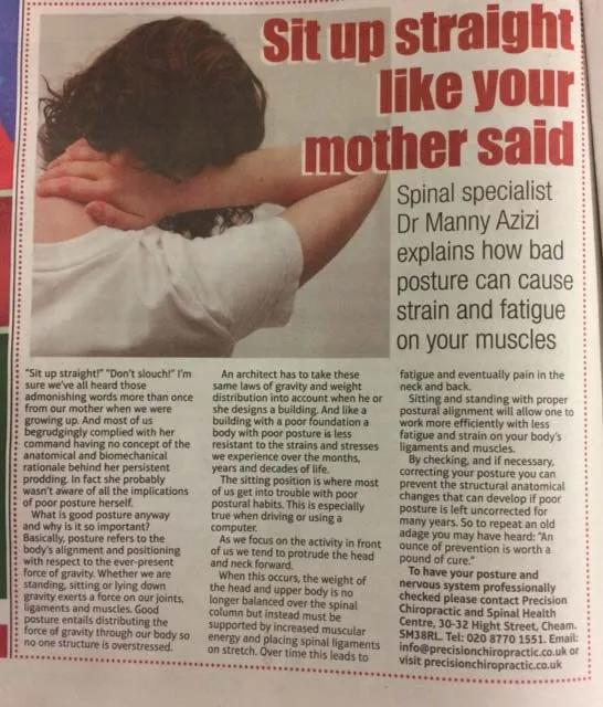 sit-up-straight-like-your-mother-said Precision Chiropractic Health Matters News