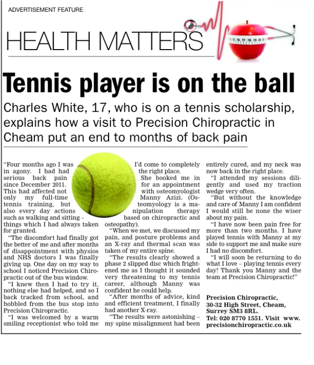 IMG_1043 Precision Chiropractic Health Matters News